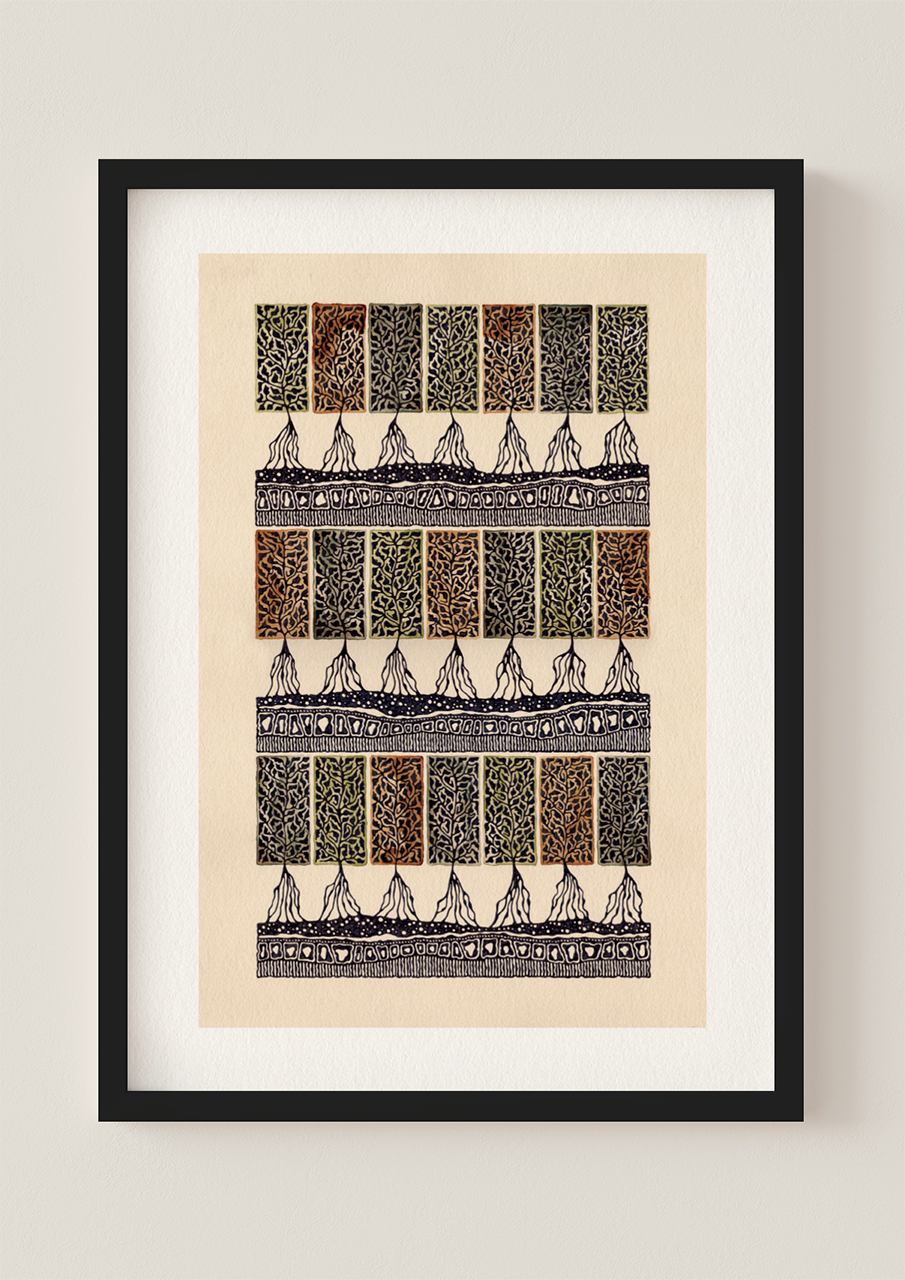 The Autumn Trees - Art Print