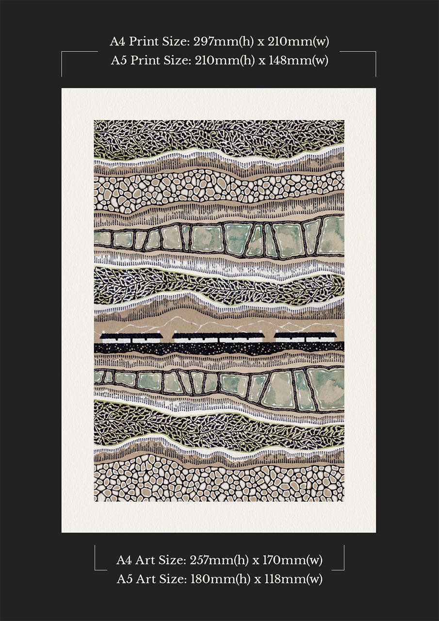 The Coastal Cottages - Art Print