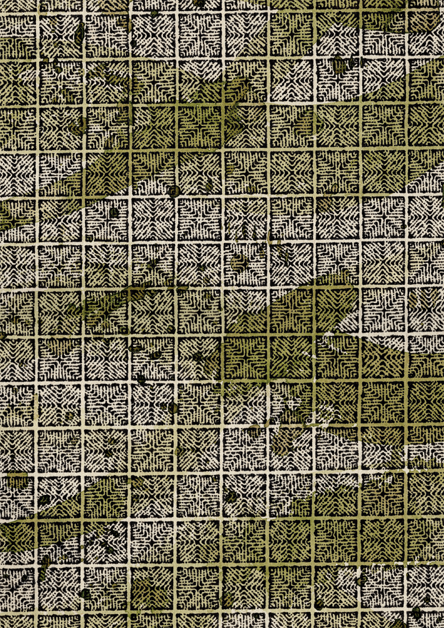 The Green Splatters - Art Print