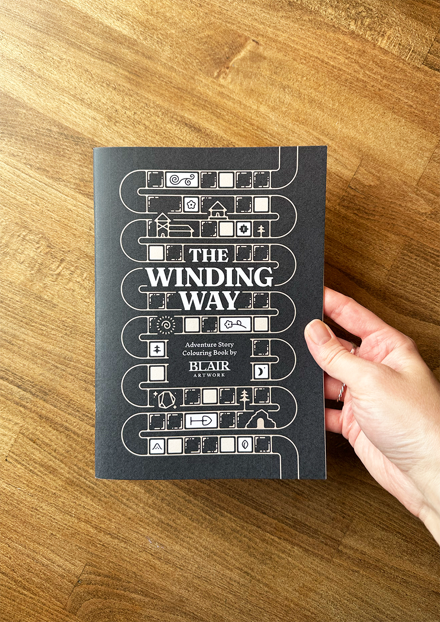 The Winding Way - Adventure Story Colouring Book