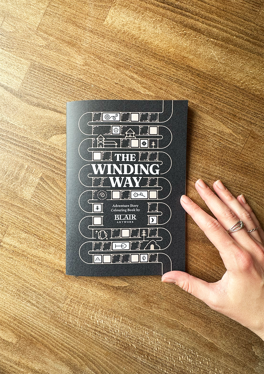 The Winding Way - Adventure Story Colouring Book