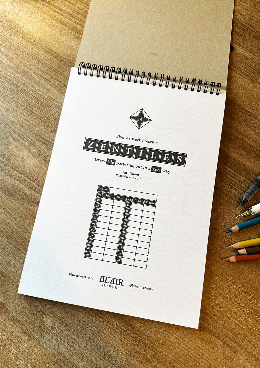 Zentiles Guided Drawing Book