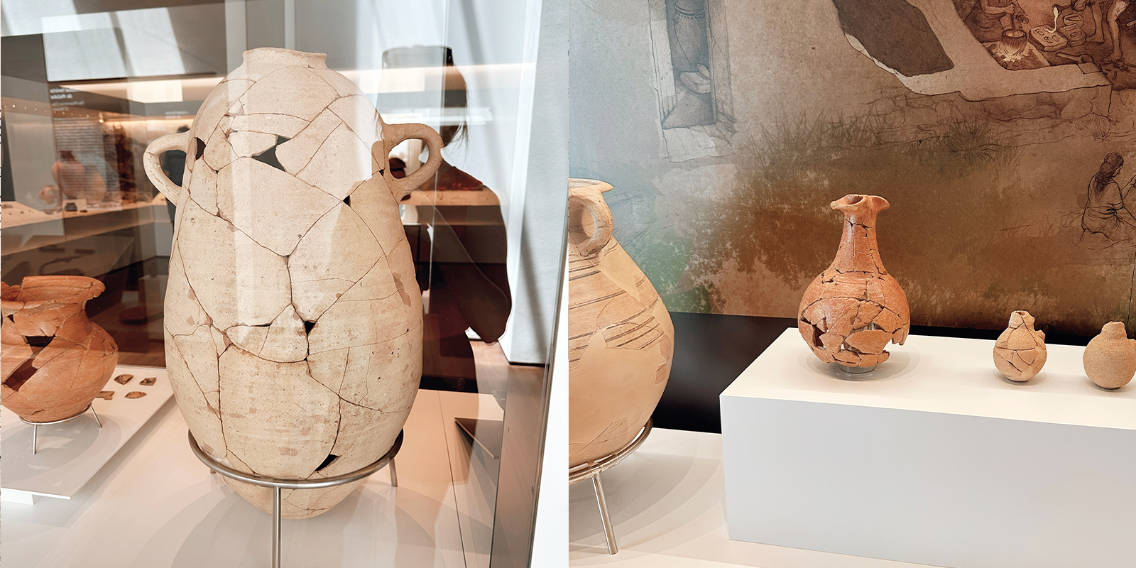 Spanish pottery in a museum