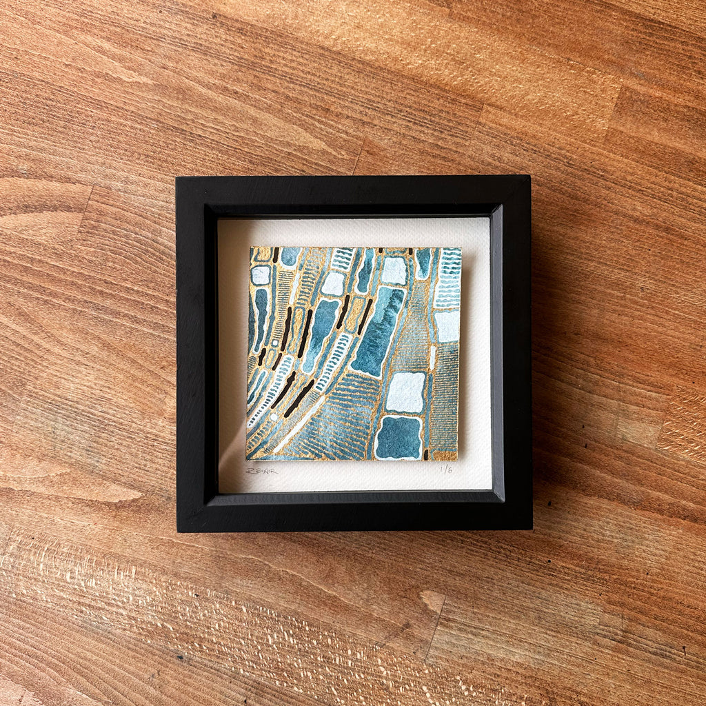 The Gilded Rivers 1/6 Original Framed Artwork