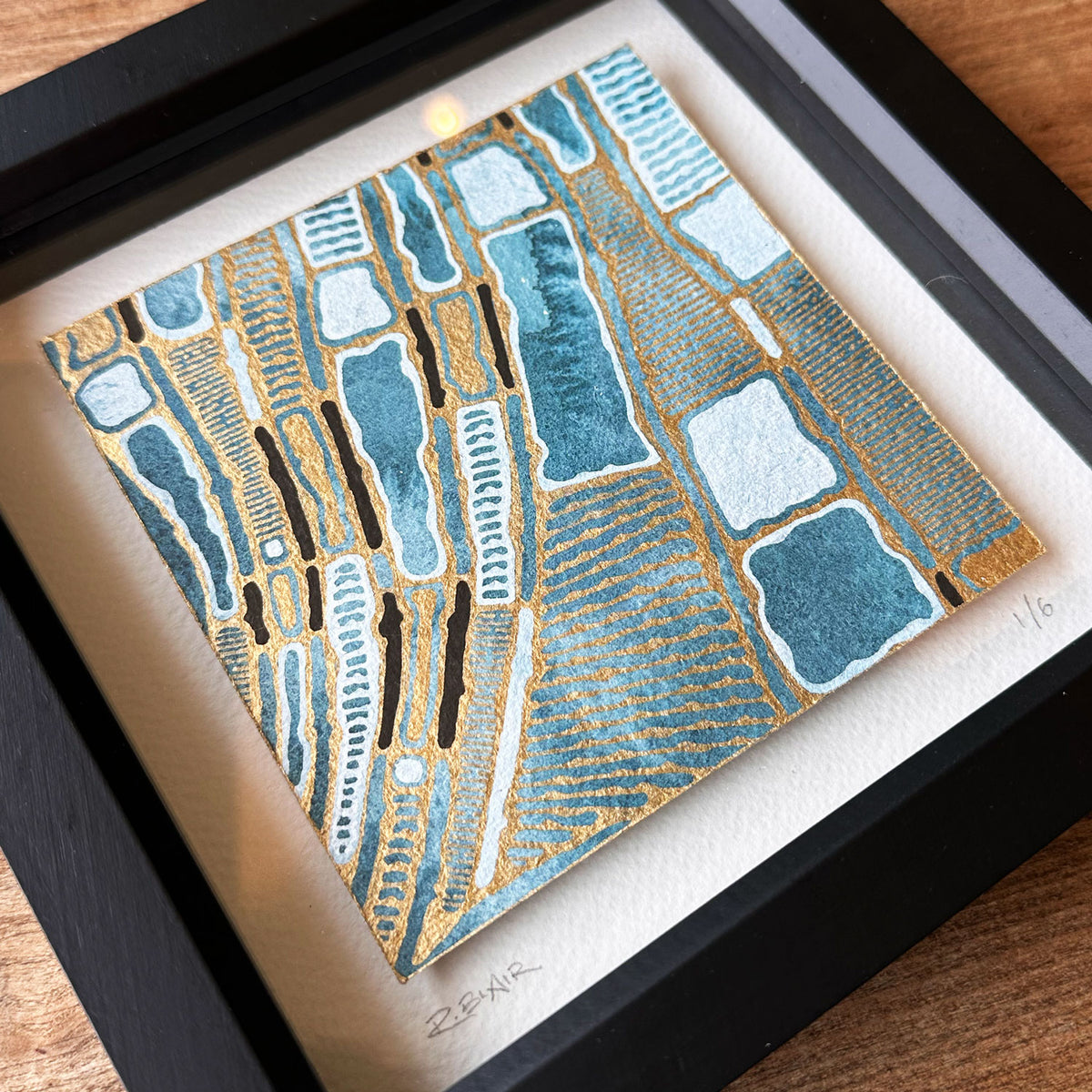 The Gilded Rivers 1/6 Original Framed Artwork