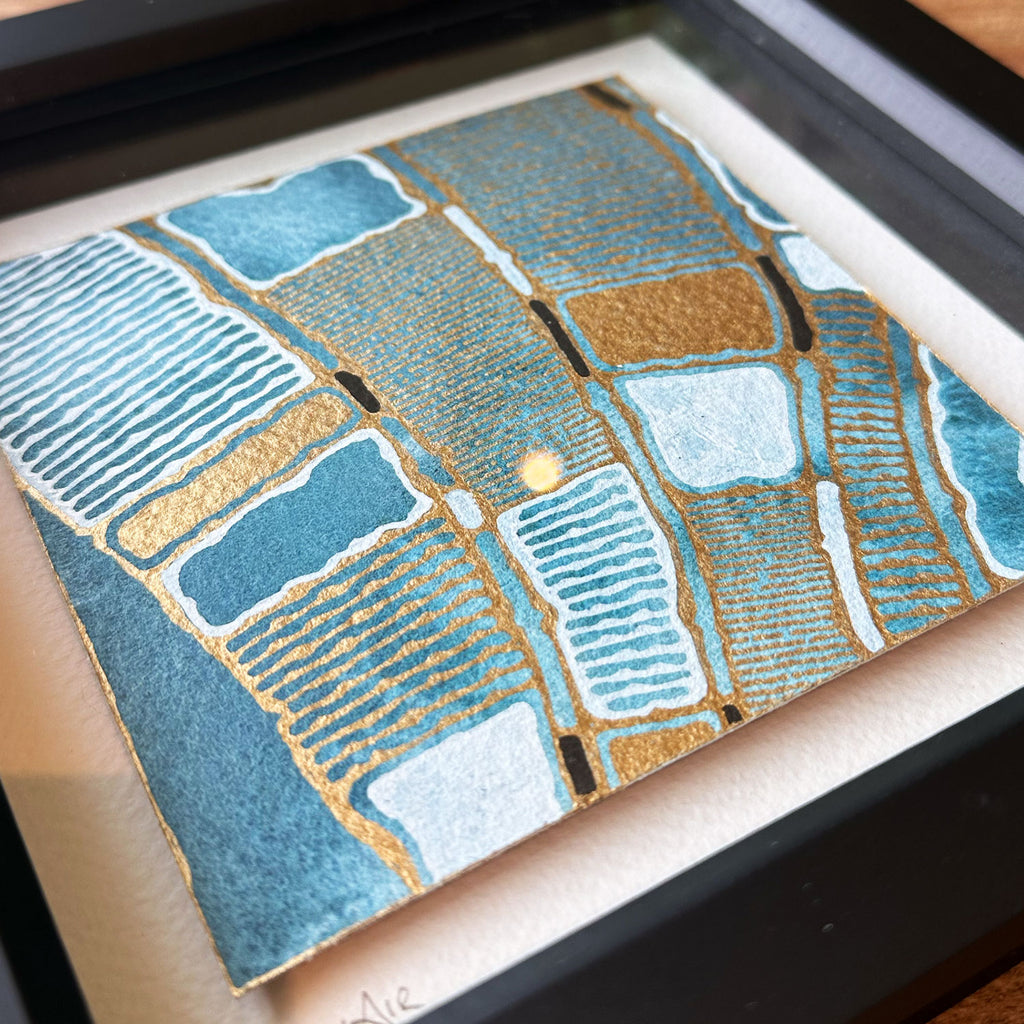 The Gilded Rivers 4/6 Original Framed Artwork
