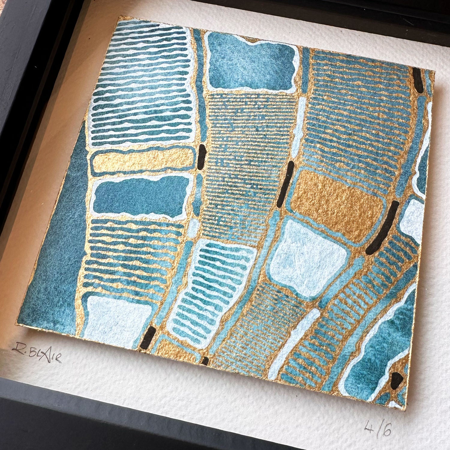 The Gilded Rivers 4/6 Original Framed Artwork
