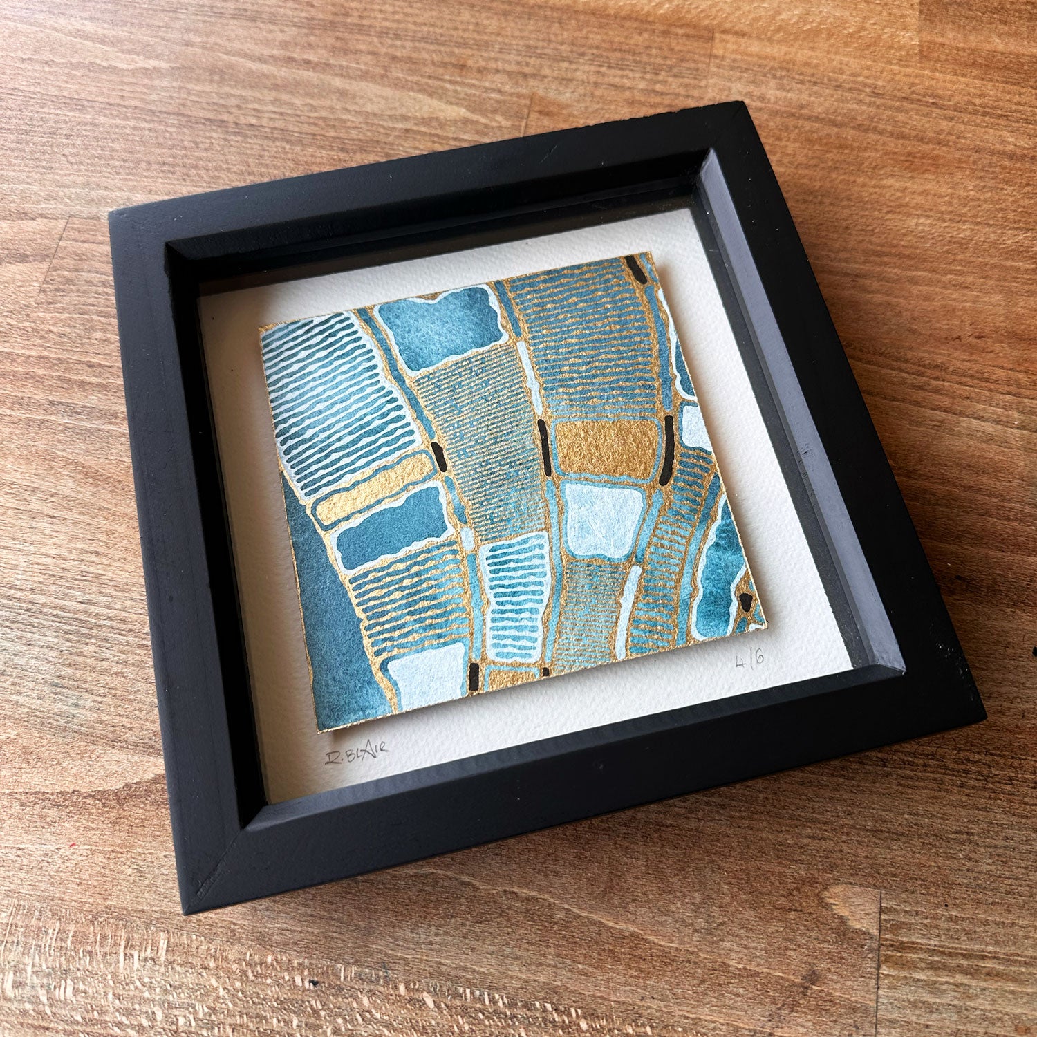 The Gilded Rivers 4/6 Original Framed Artwork