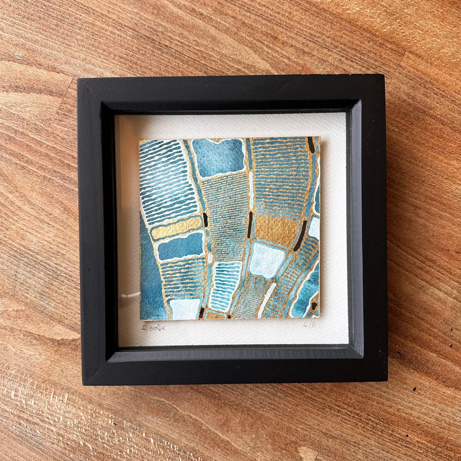 The Gilded Rivers 4/6 Original Framed Artwork