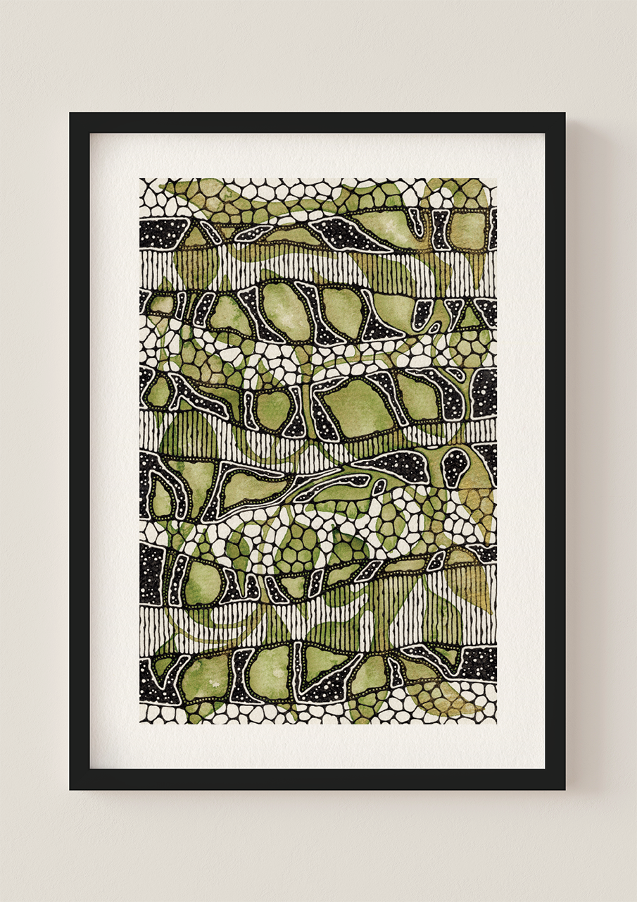 The Green Leaves - Art Print