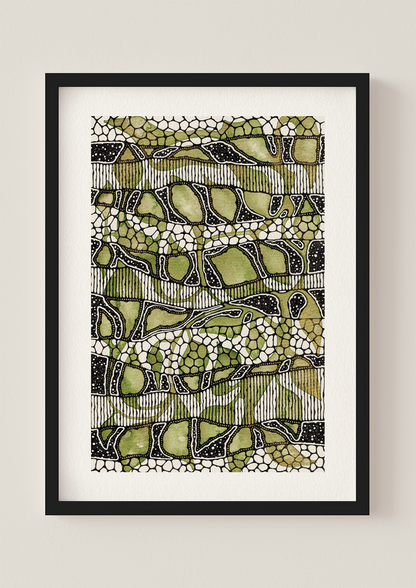 The Green Leaves - Art Print