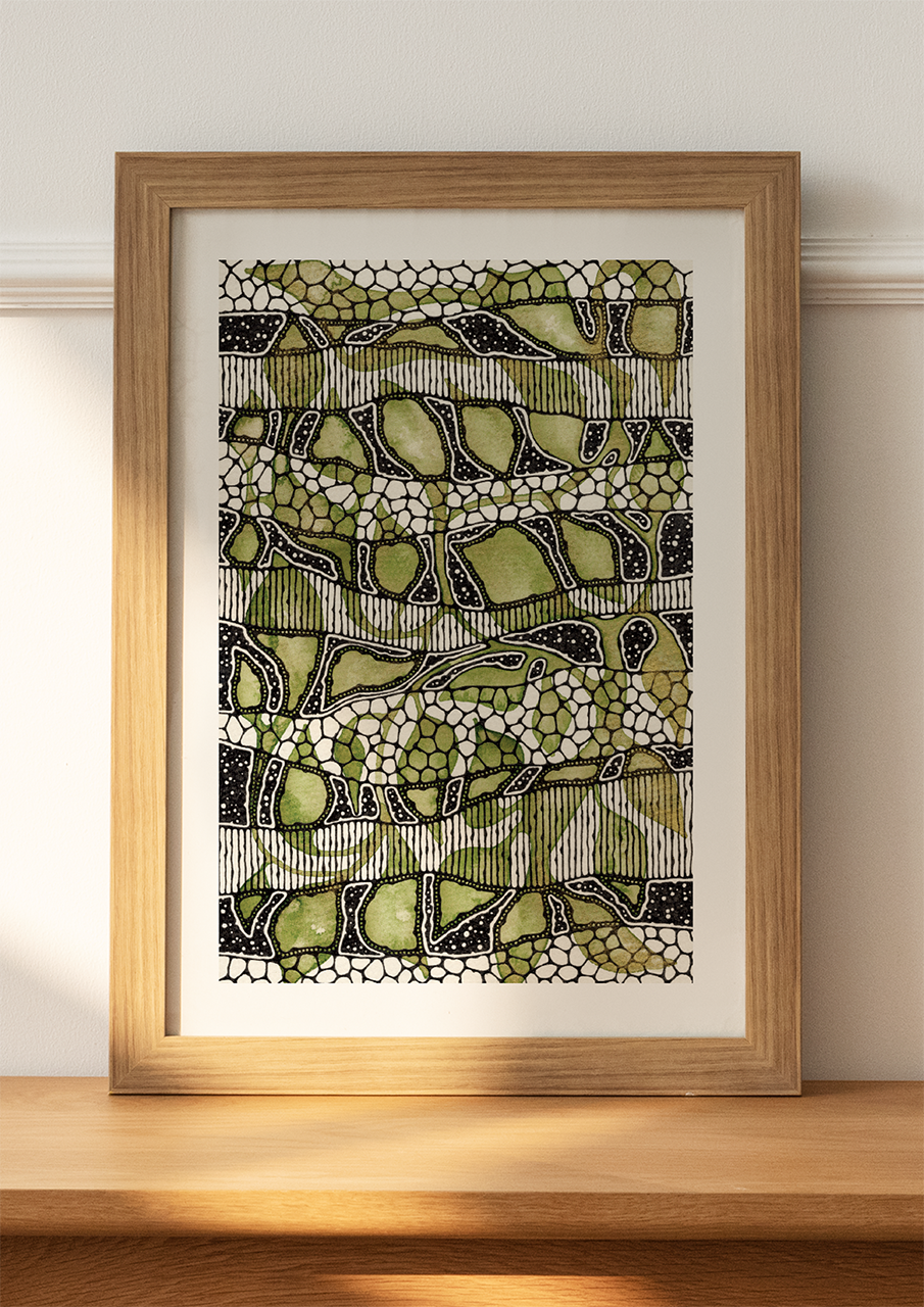 The Green Leaves - Art Print