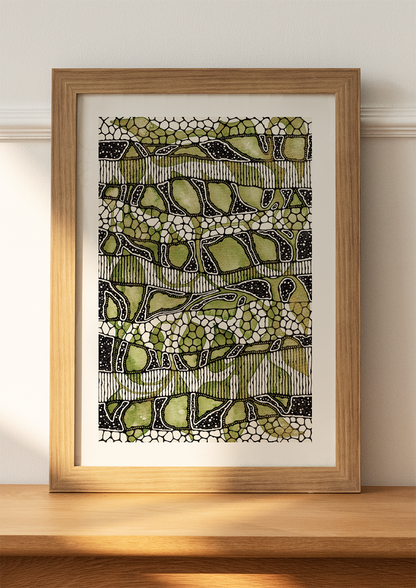 The Green Leaves - Art Print