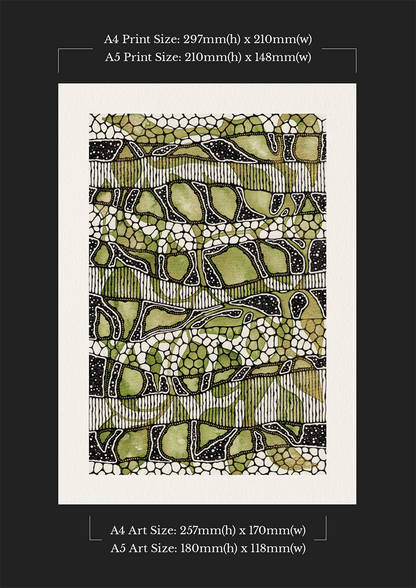 The Green Leaves - Art Print