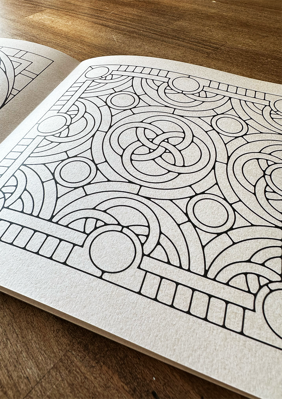 Medieval Interlace - Colouring Book