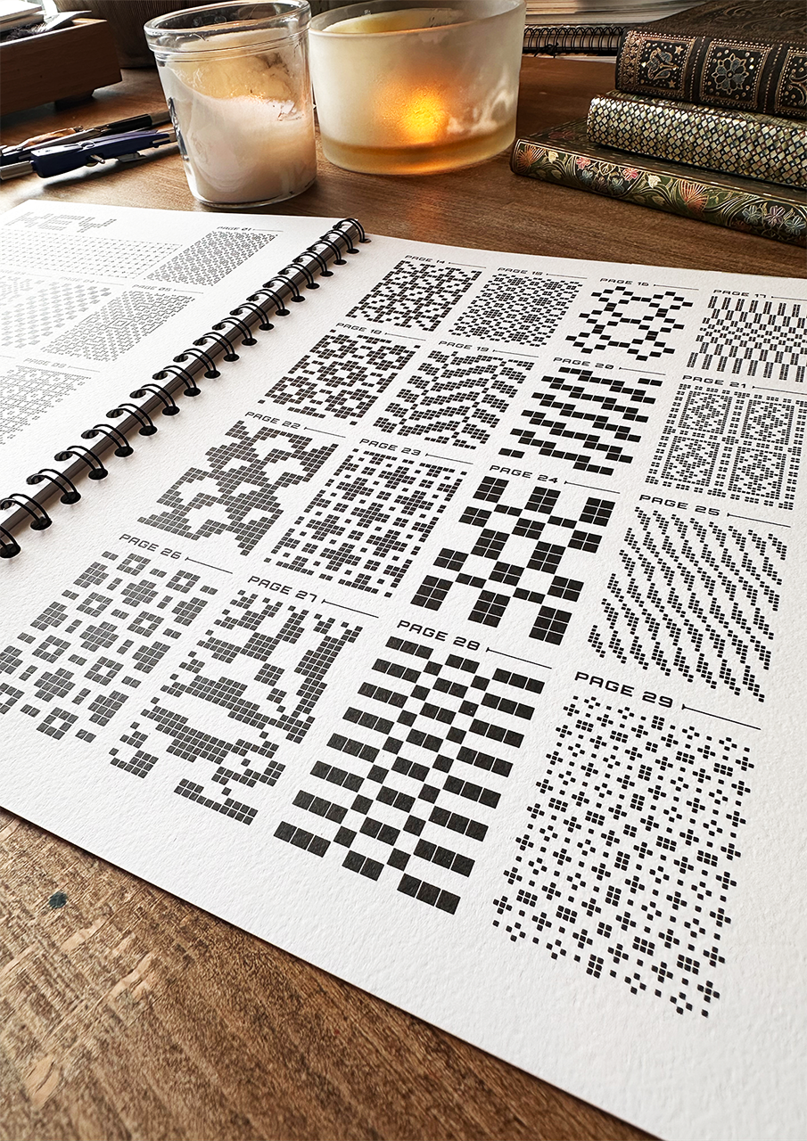 Peaceful Pixels Colouring Book