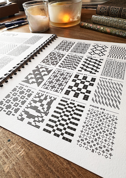 Peaceful Pixels Colouring Book