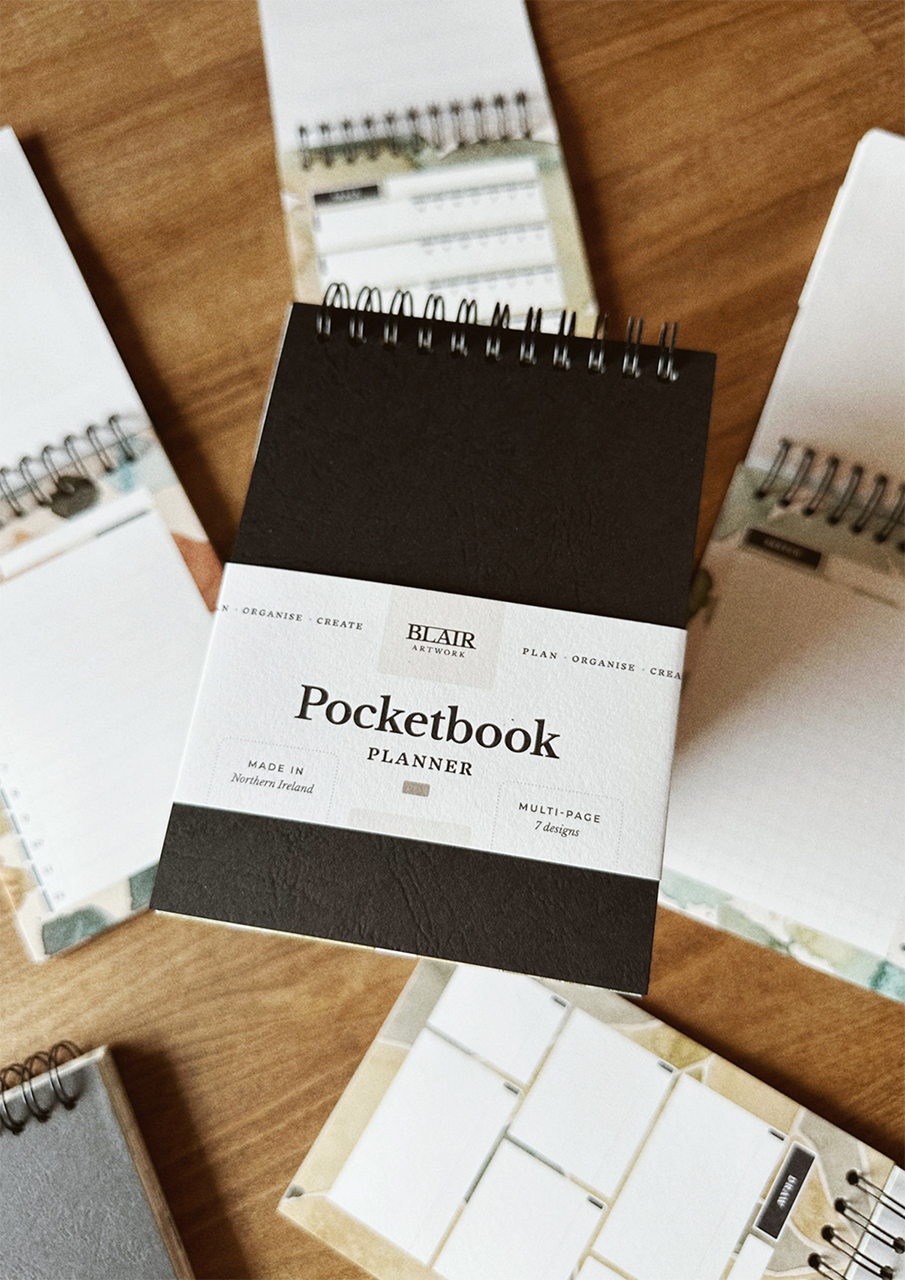 Pocket book on wooden table