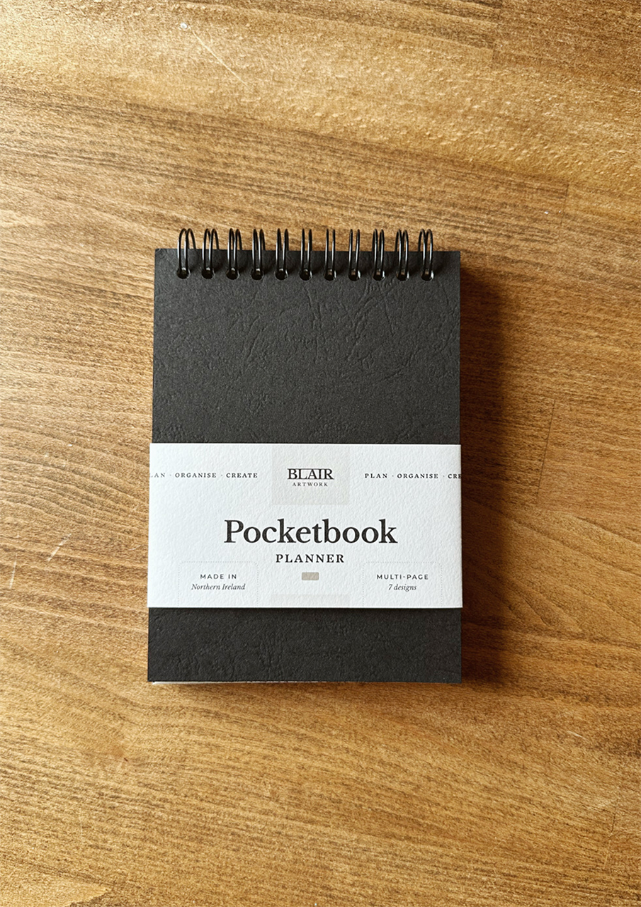 pocket book on wooden table