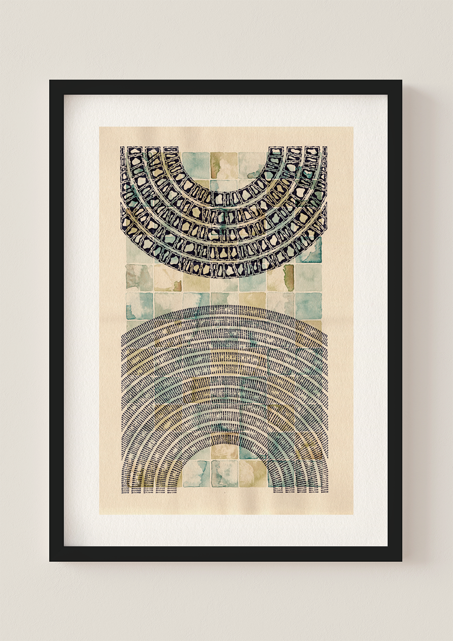 The Roman Tiles - Art Print