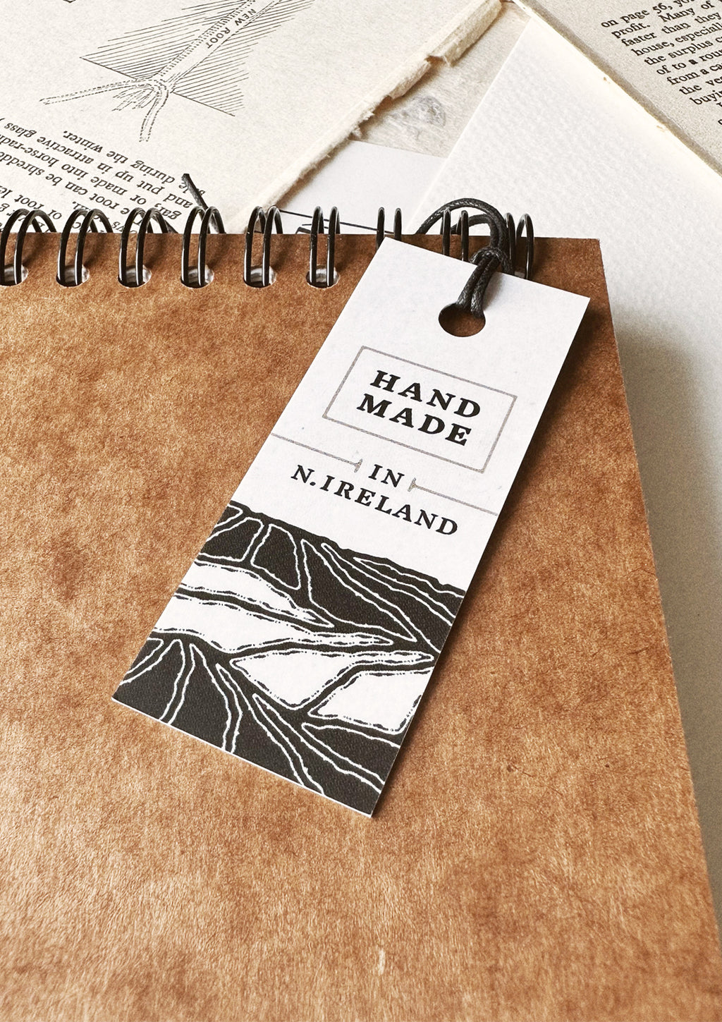 Book with made in N.Ireland label