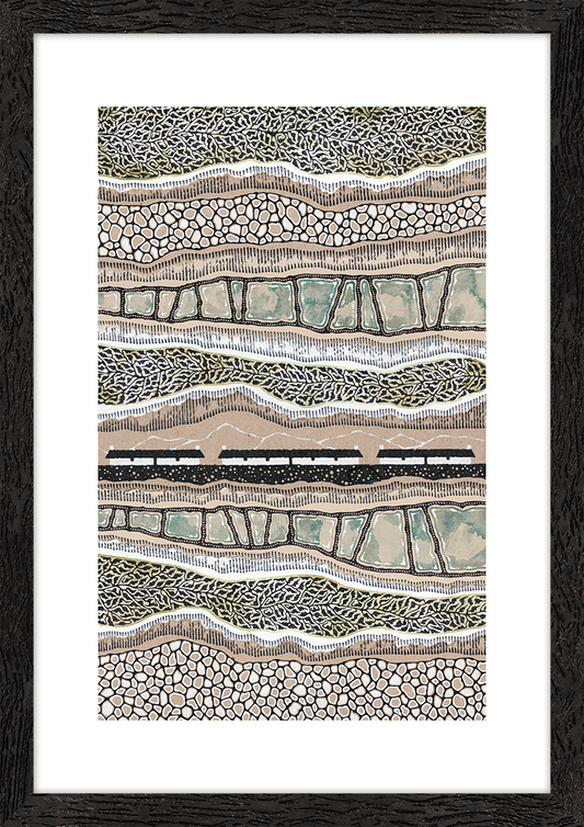 The Coastal Lakes - Giclée Art Print