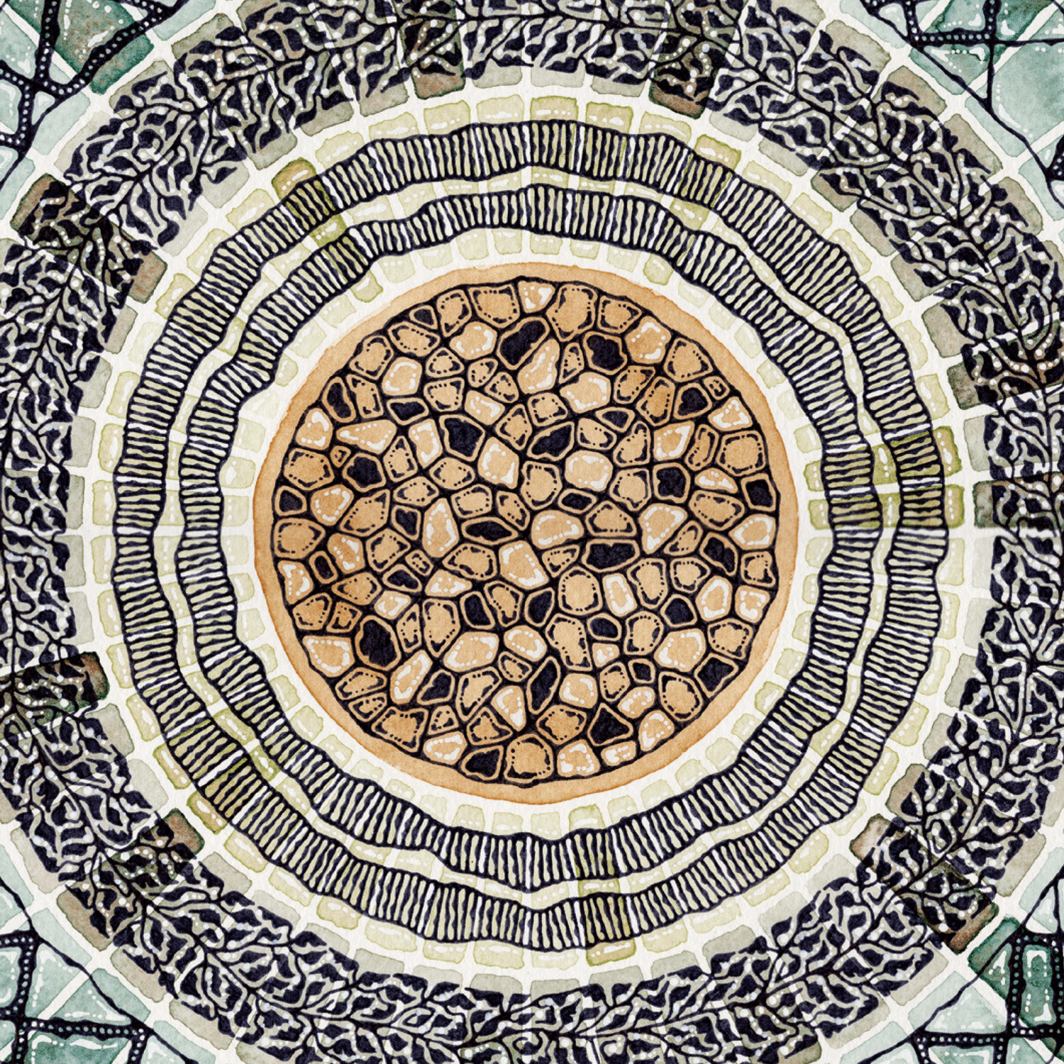 Colourful pattern art 