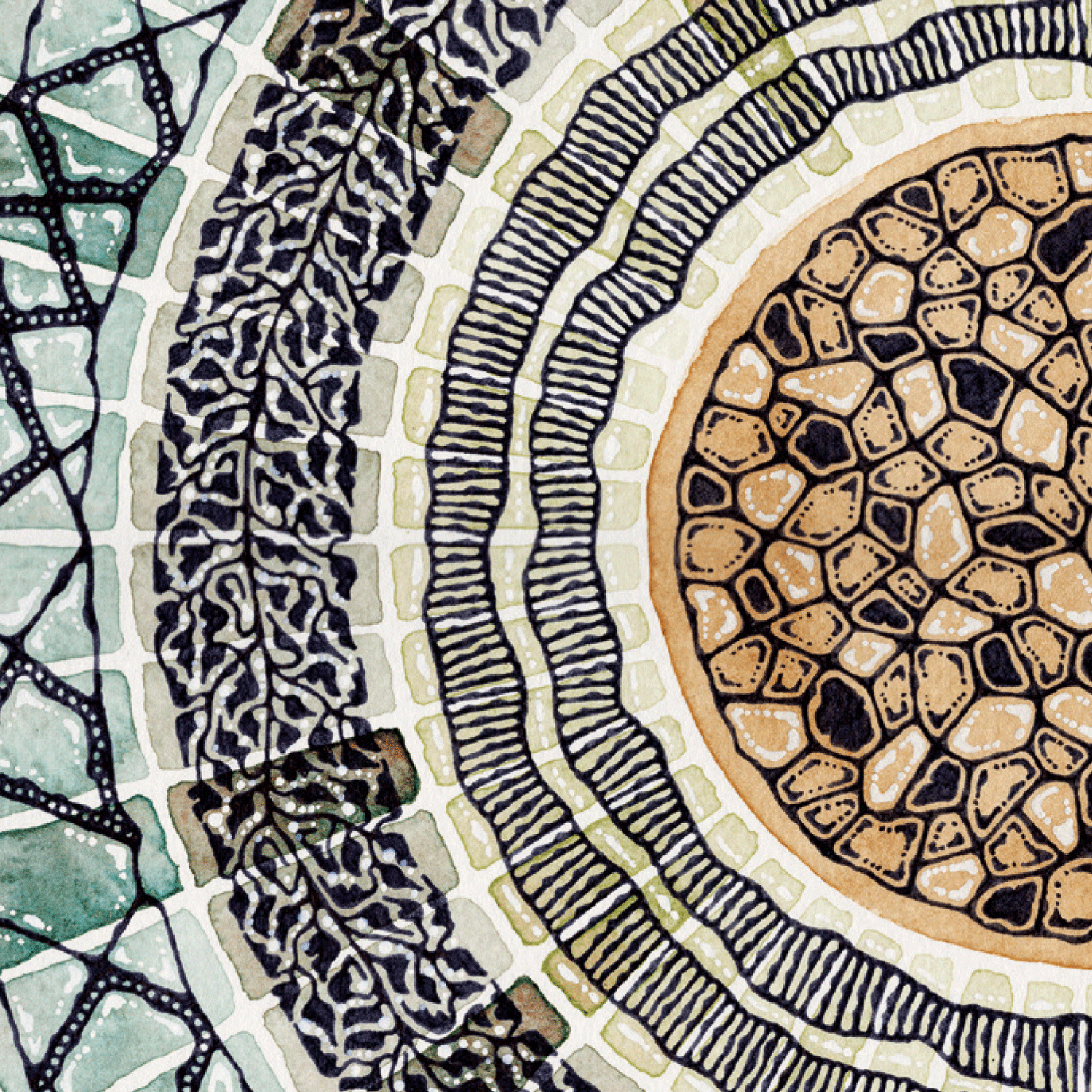 Colourful pattern art 
